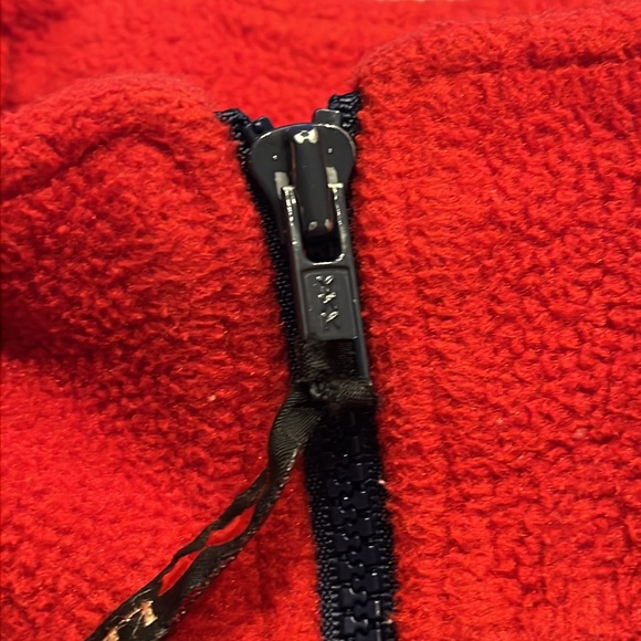 vintage l.l. bean outdoors fleece vest - red - small - Picture 8 of 8